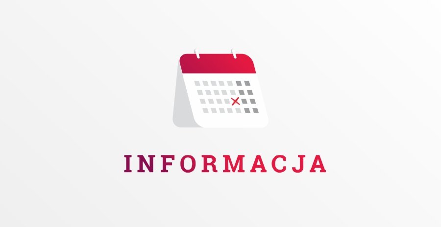 Obraz przedstawiający Informacja! Odwołane zajęcia