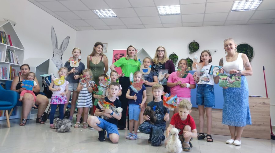 Obraz przedstawiający Kura Adela i jedwabiste piórka