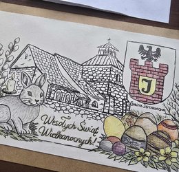 Obraz przedstawiający Rozstrzygnięcie konkursu na Kartkę Wielkanocną Gminy Jerzmanowa