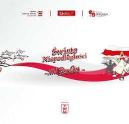 Obraz przedstawiający Święto Niepodległości i XIV Bieg Gęsi