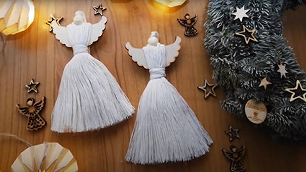 Makramowe sploty - Aniołek