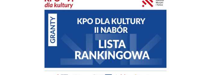Jesteśmy beneficjentami projektu KPO dla Kultury! 