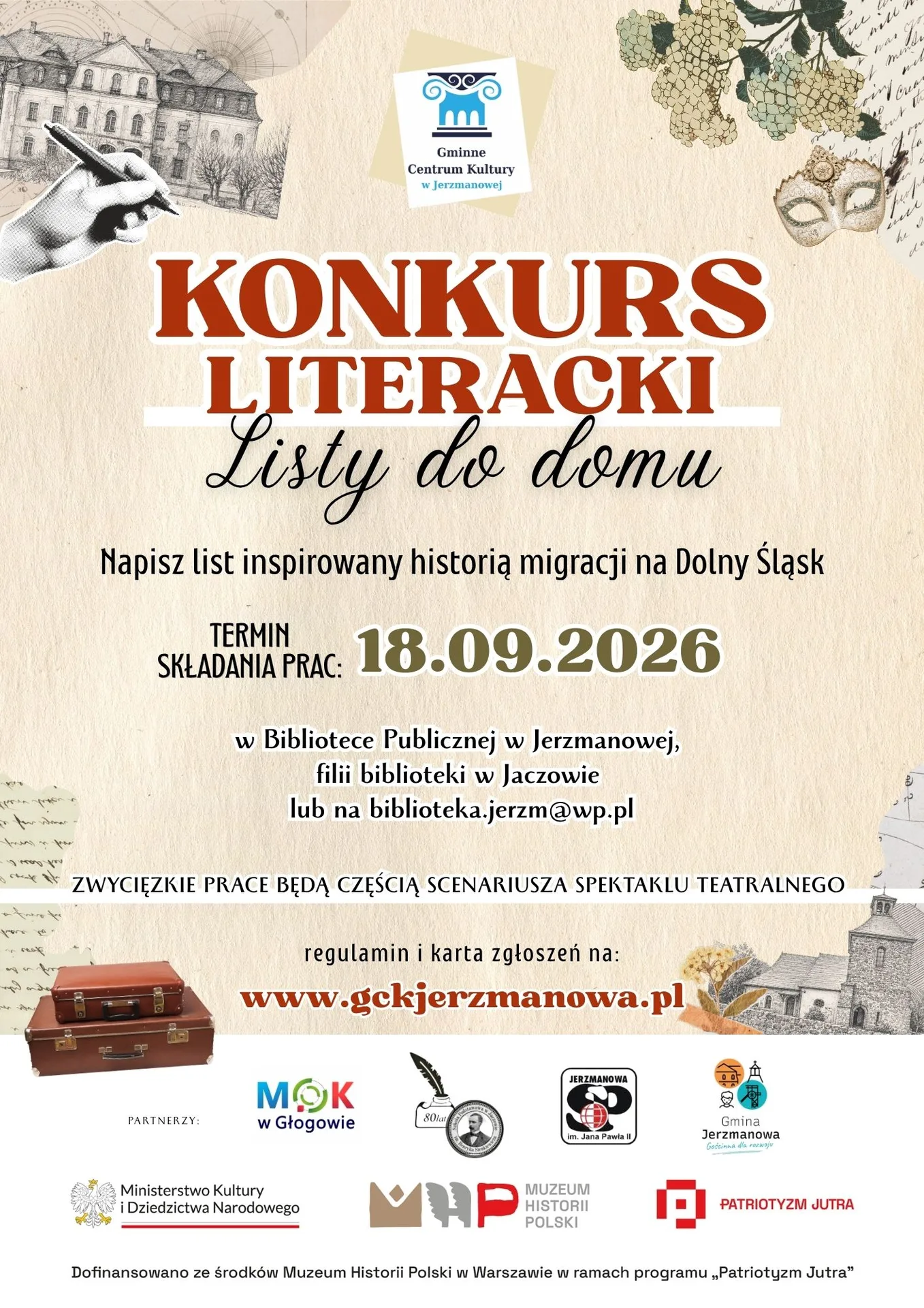 „Listy do domu” – POWIATOWY KONKURS LITERACKO-HISTORYCZNY